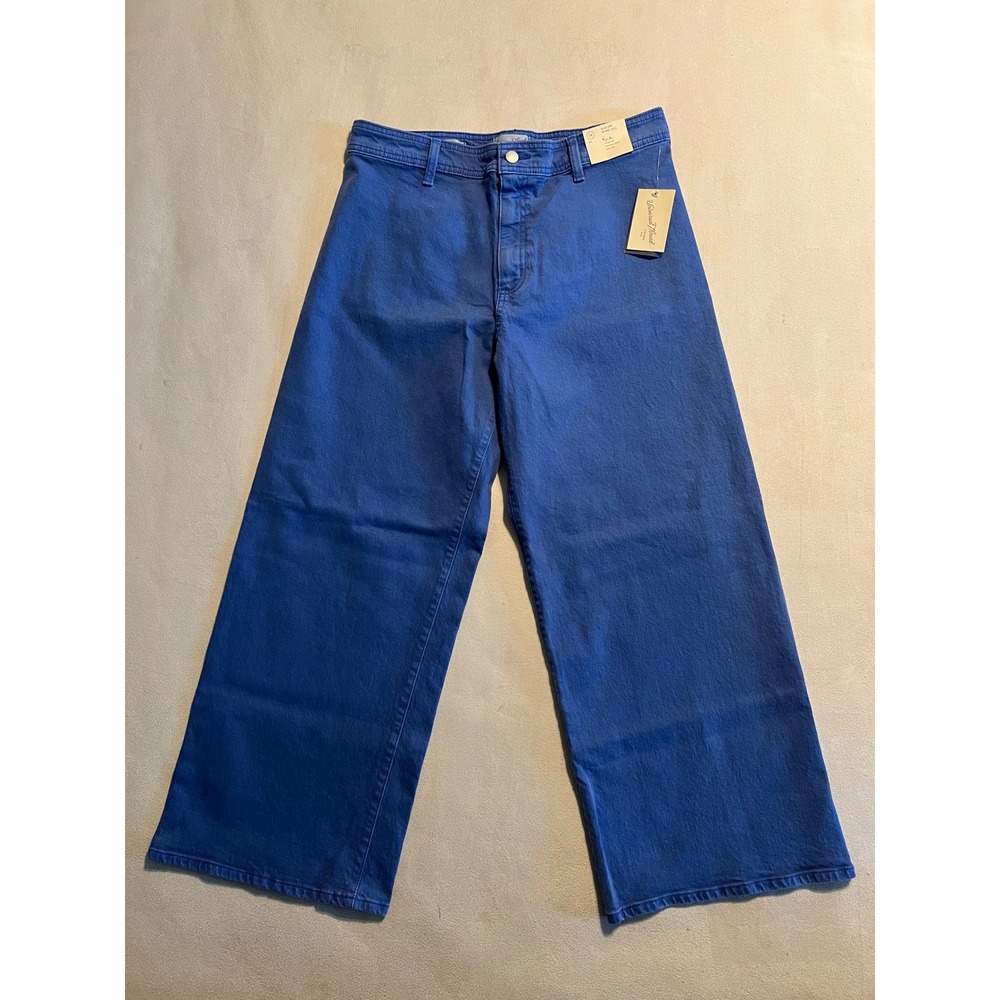 Universal Thread Womens Sailor Wide Leg High Rise Blue Jeans Size 14 NWT